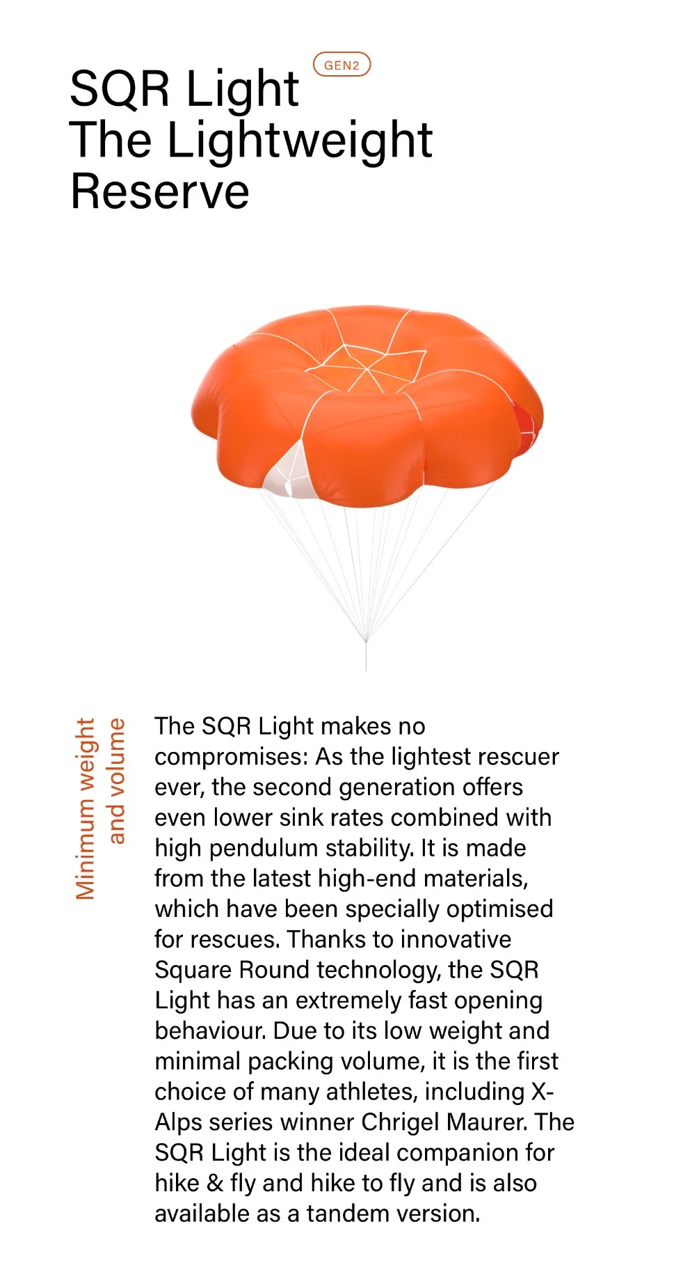 COMPANION SQR Light GEN2 The Lightweight Reserve